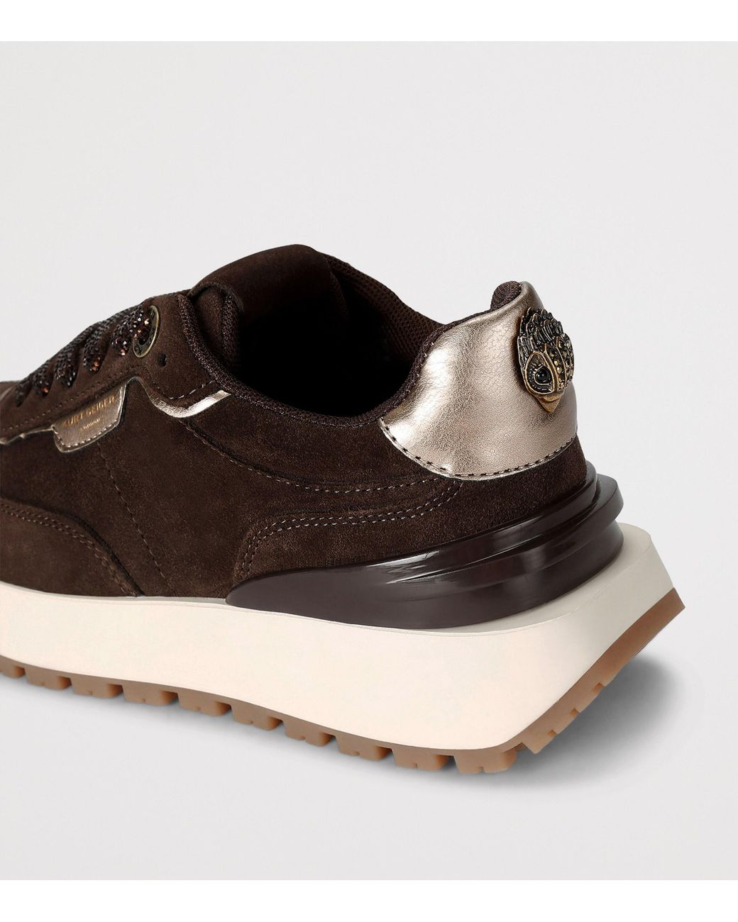 Kurt Geiger Brown Suede Metro Sneakers