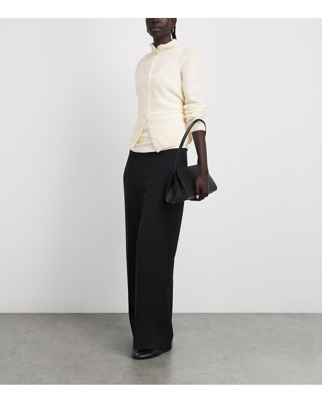 Voranida White Wool-Cashmere Maris Cardigan