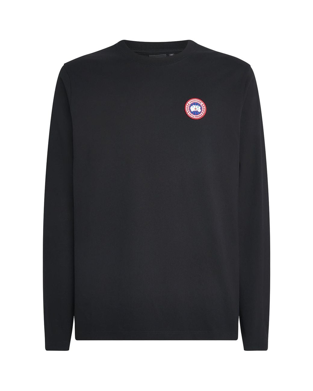 Canada Goose Black Organic Cotton Vantage Long-Sleeve T-Shirt for men