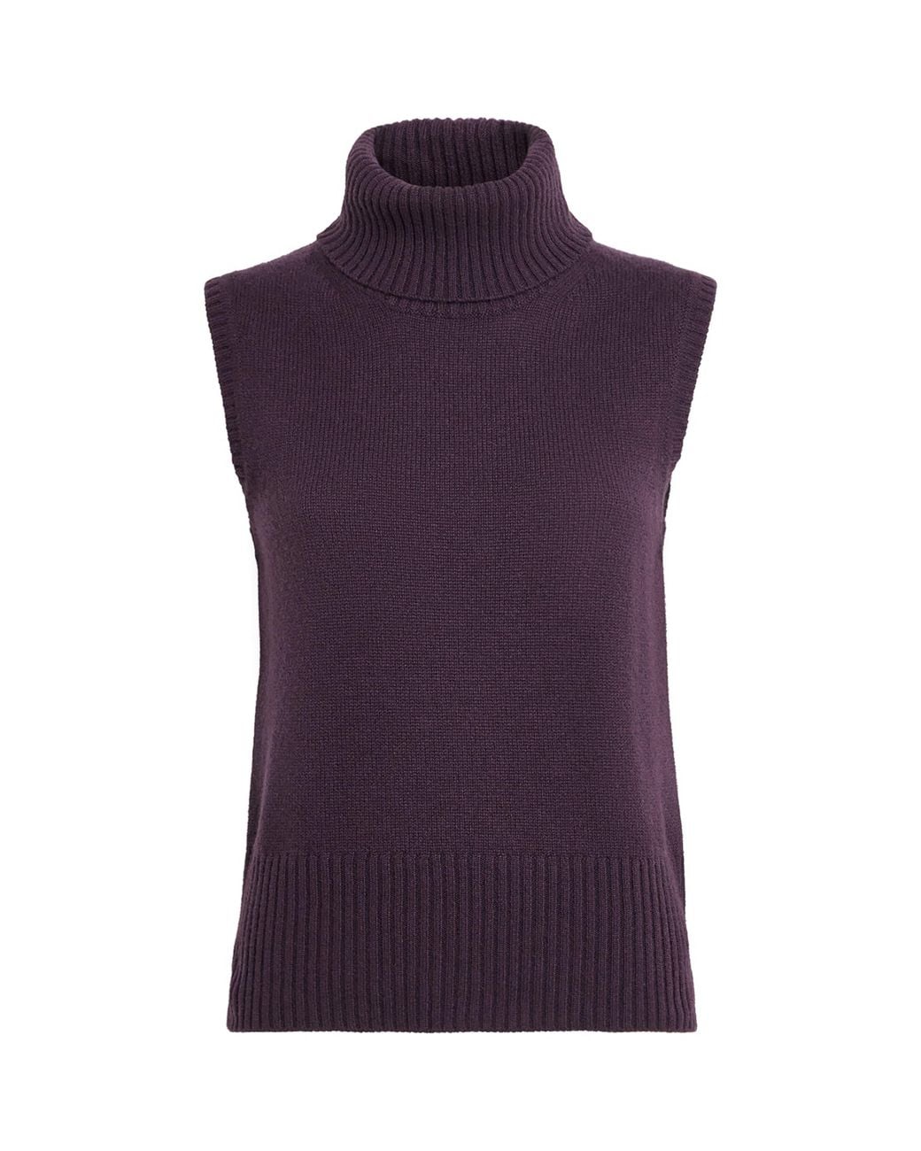 Veronica Beard Purple Cashmere Mazzy Sweater Vest