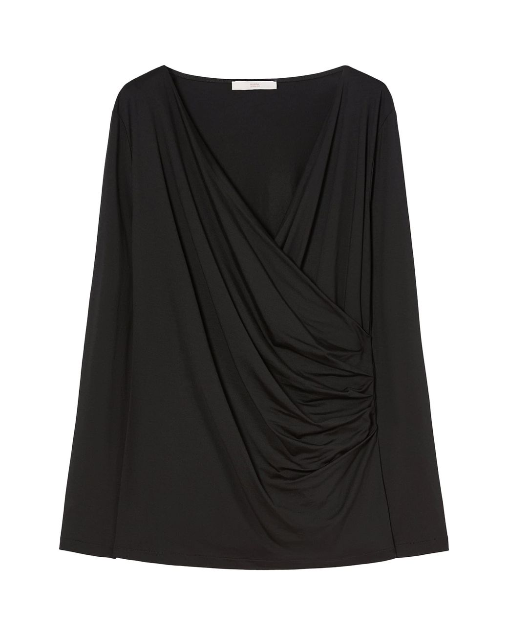 Marina Rinaldi Black Draped Top