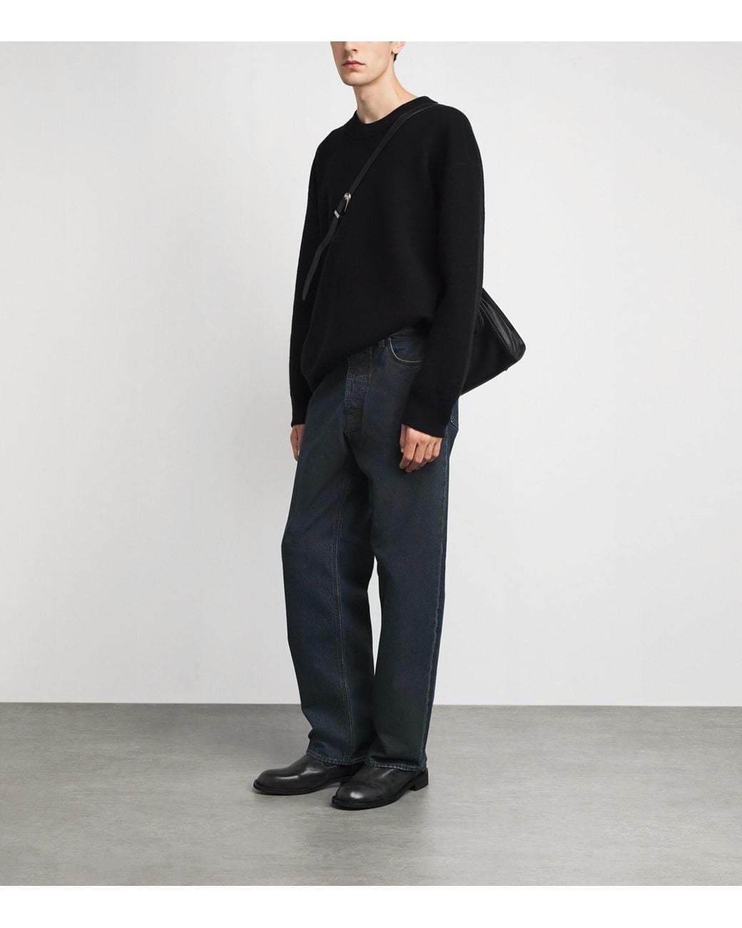 Stone Island Blue Coated Relaxed Jeans for men