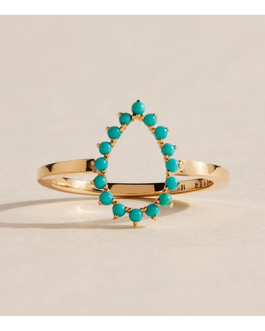 Jennifer Meyer Metallic Mini And Teardrop Ring