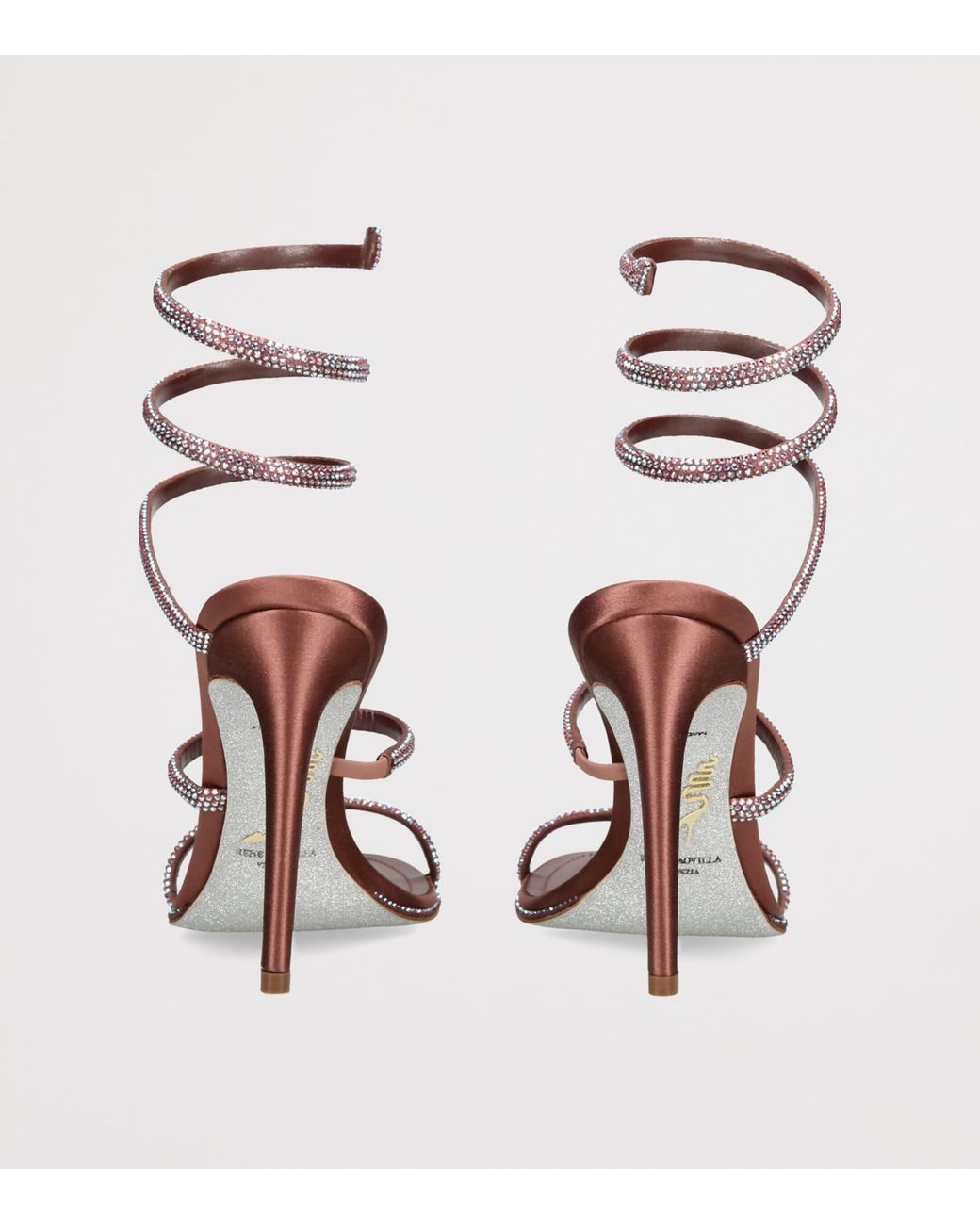 Rene Caovilla Pink Embellished Cleo Sandals 105