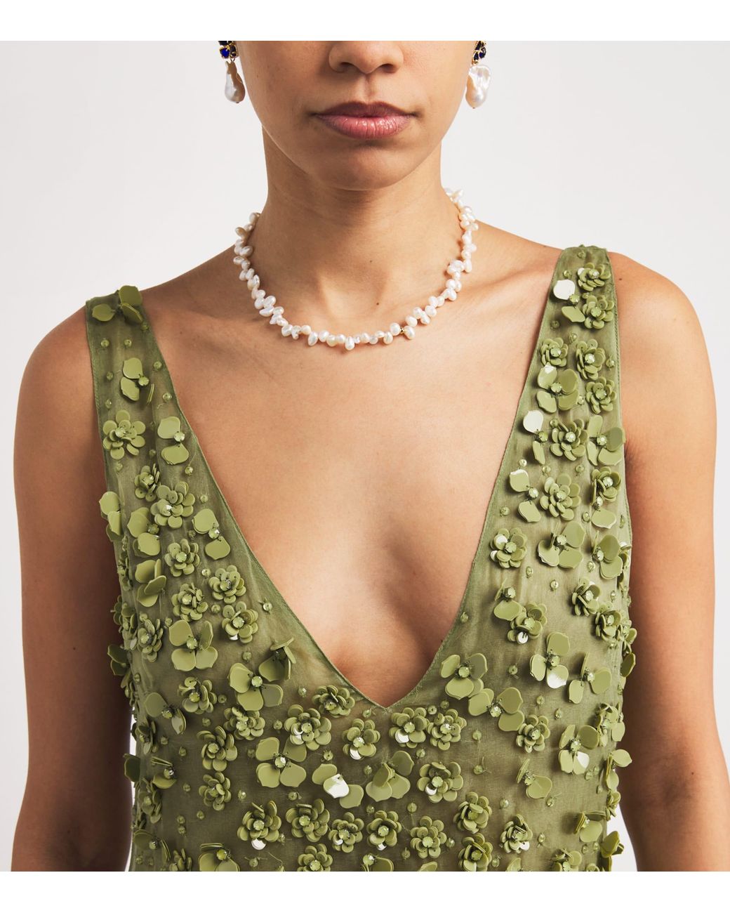 cult gaia green sequin dress Cult Gaia Lily Sequin Dress In Yellow - 33% Off