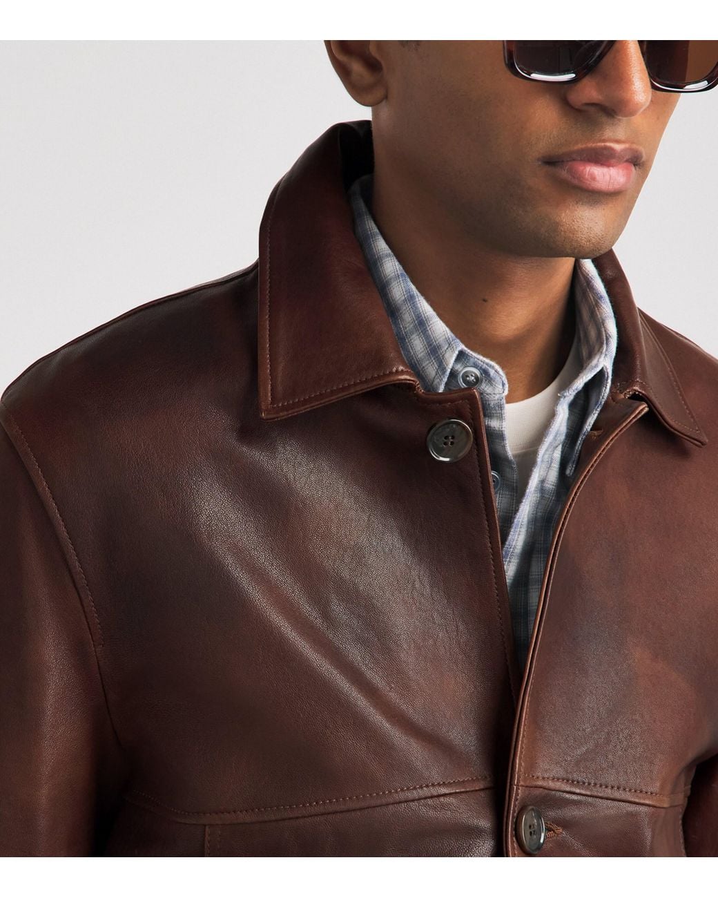 Arma Brown Sheepskin Steep Jacket for men