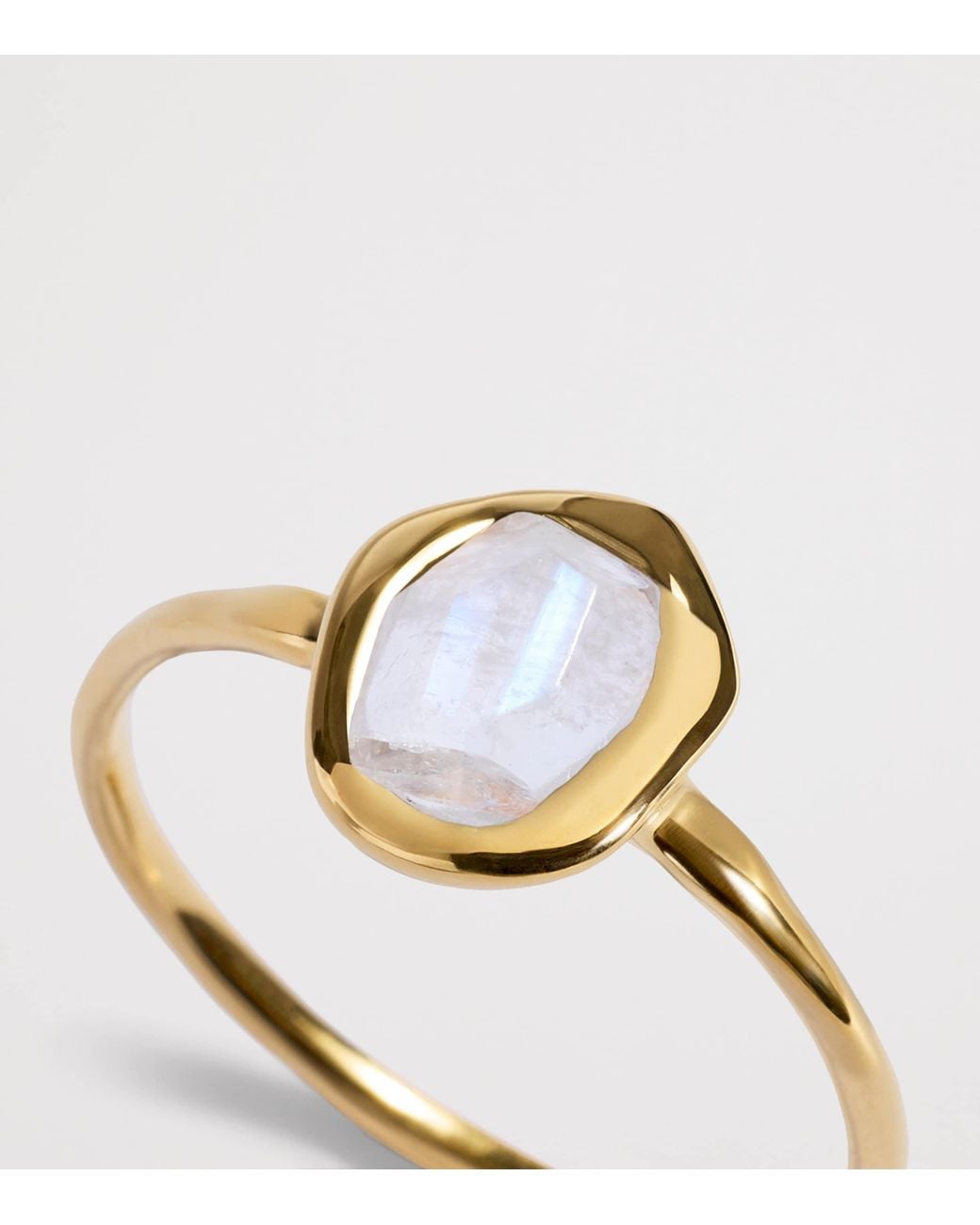 Monica Vinader Blue Vermeil And Moonstone Odyssey Ring