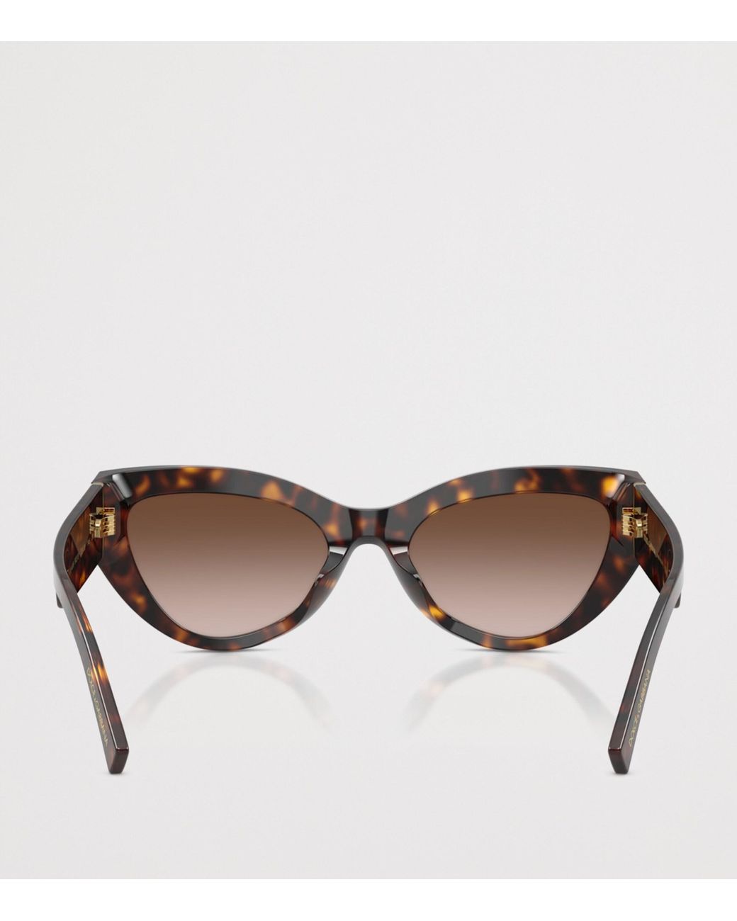 Dolce & Gabbana Brown Tortoiseshell Cat-Eye Sunglasses
