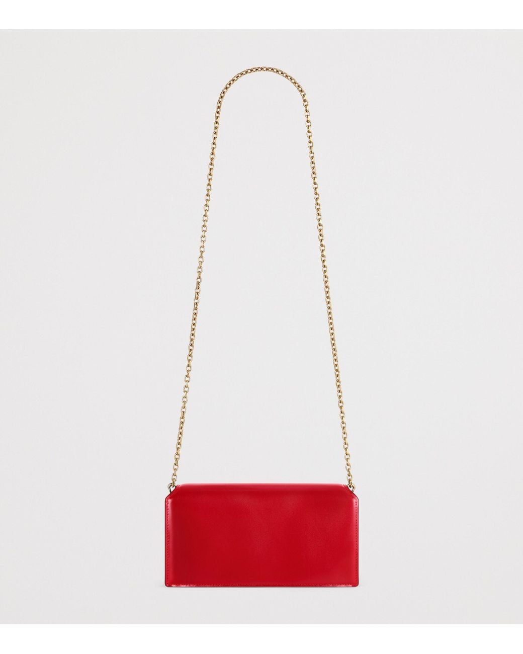 Givenchy Red Leather Antigona Chain Wallet
