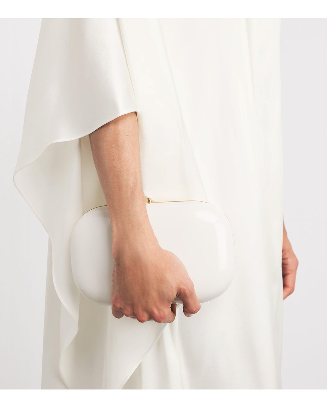 Roksanda White Silk One-Shoulder Hiba Midi Dress