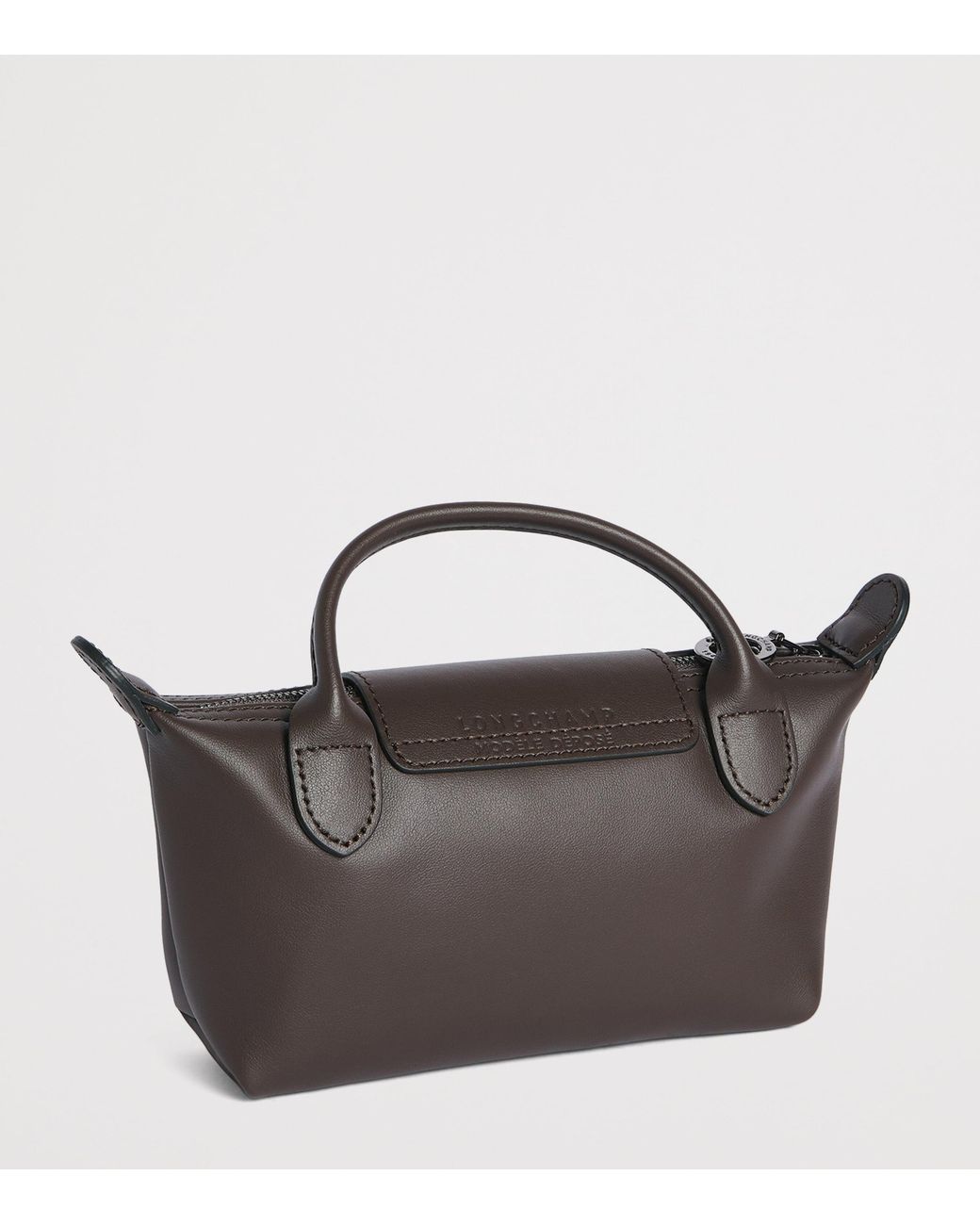 Longchamp Brown Extra-Small Leather Le Pliage Xtra Pouch