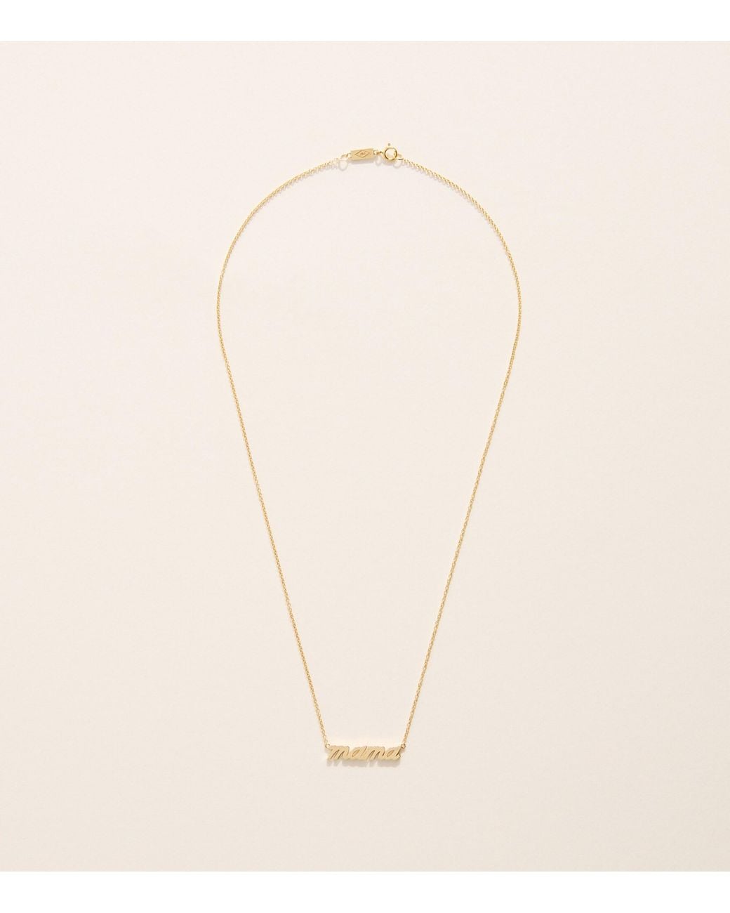 Jennifer Meyer Natural Mama Script Necklace