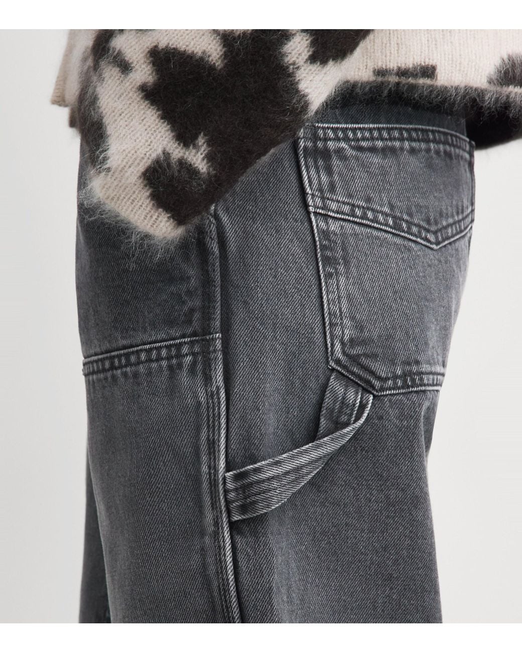 Guest In Residence Gray Workday Wide-Leg Jeans