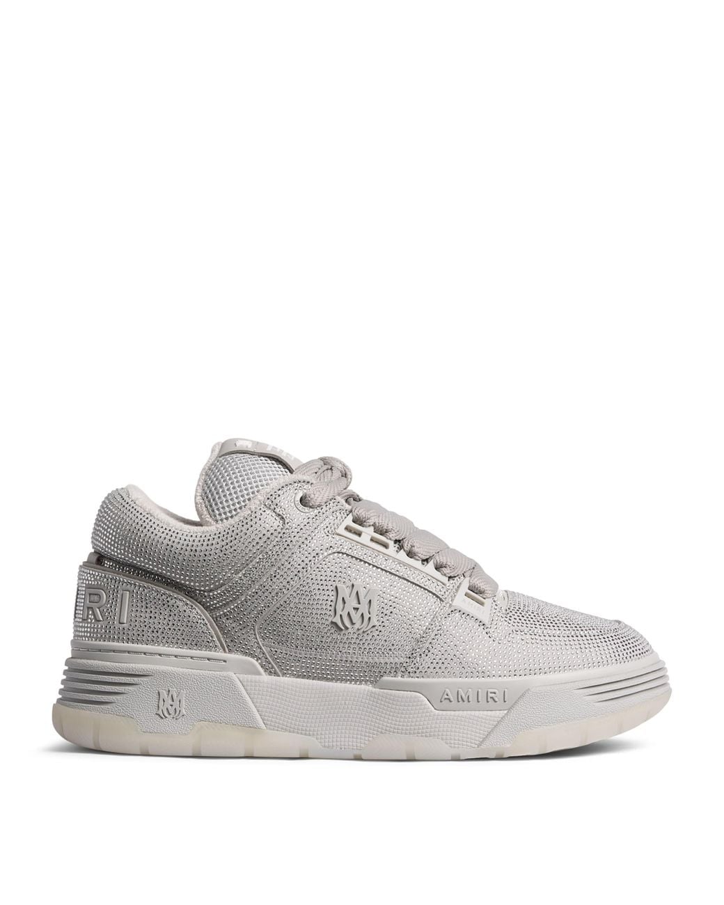 Amiri Gray Crystal Ma-1 Sneakers for men
