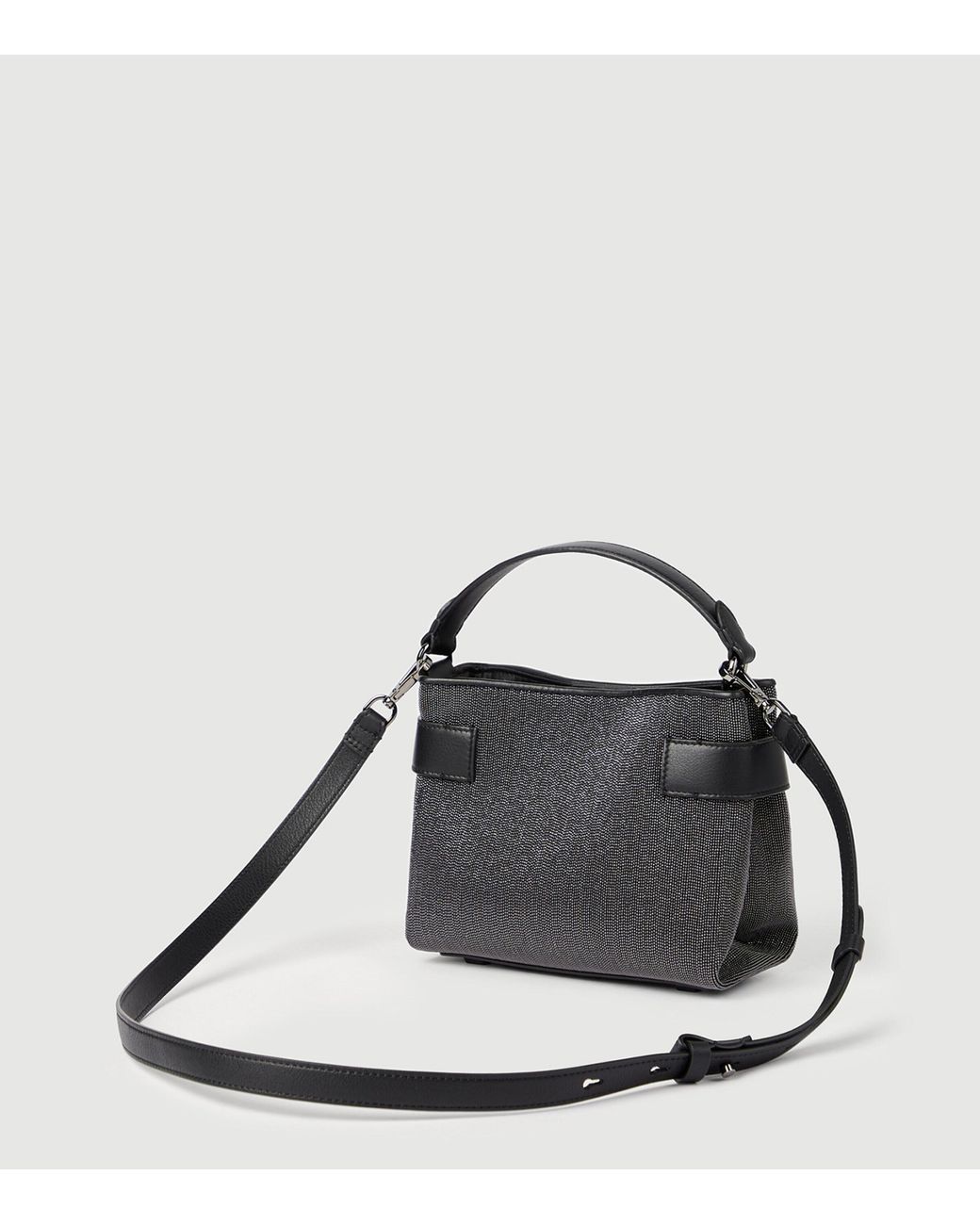 Brunello Cucinelli Black Small Monili Essence Top-Handle Bag