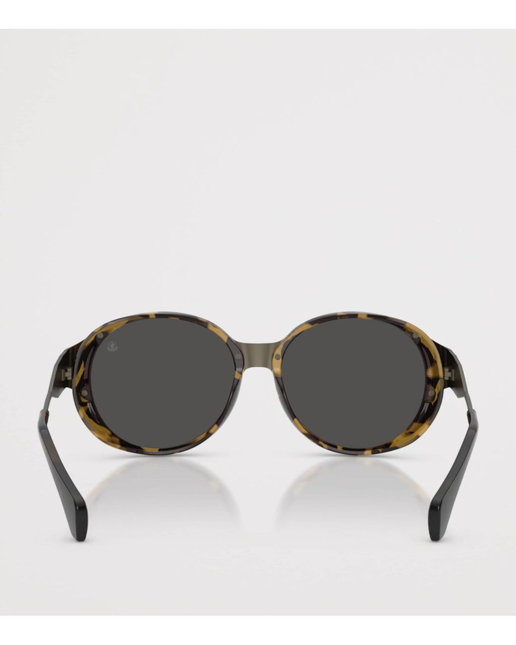 Moncler Gray Titanium Auros Round Sunglasses