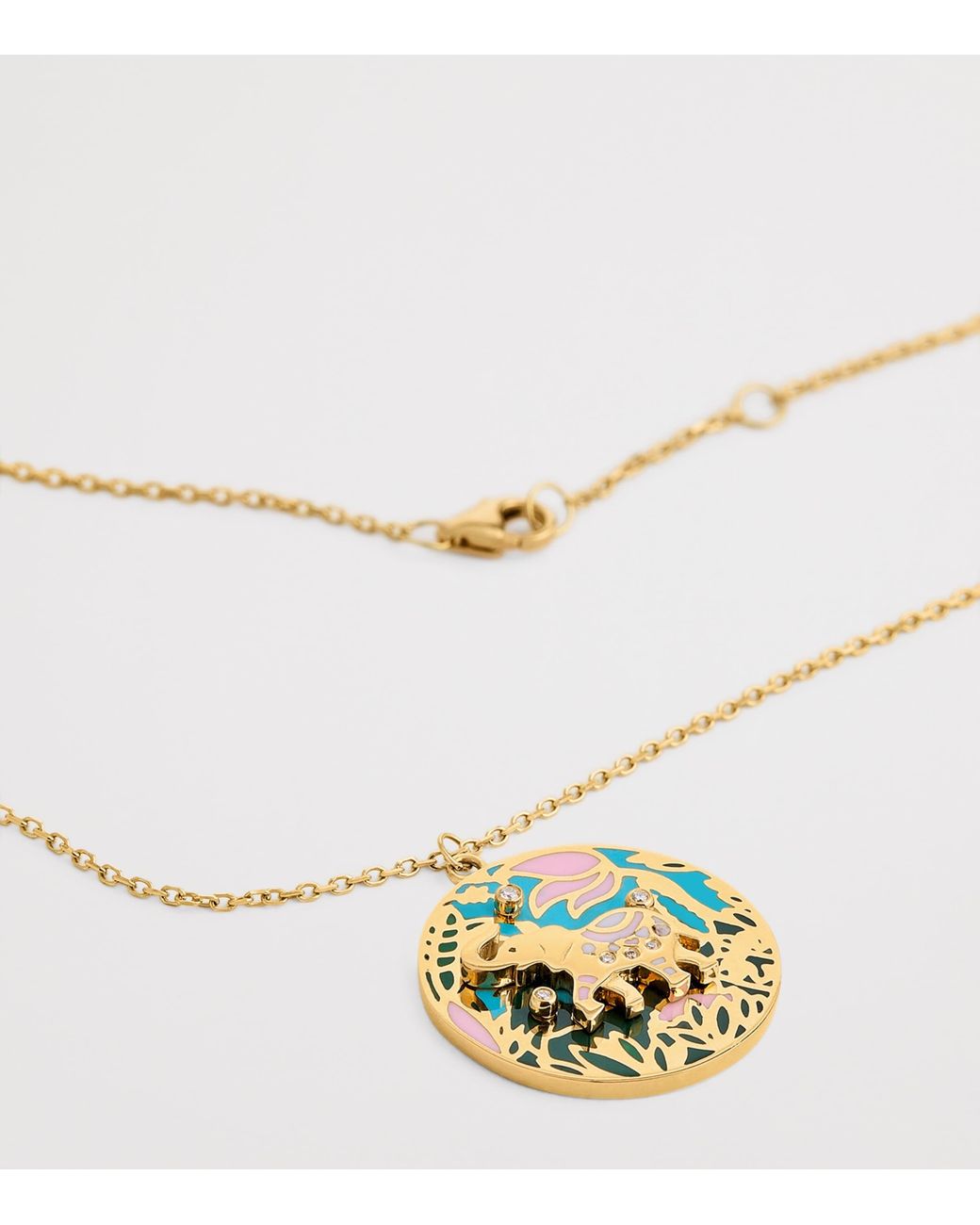 L'Atelier Nawbar Metallic And Diamond Trunks Up Necklace
