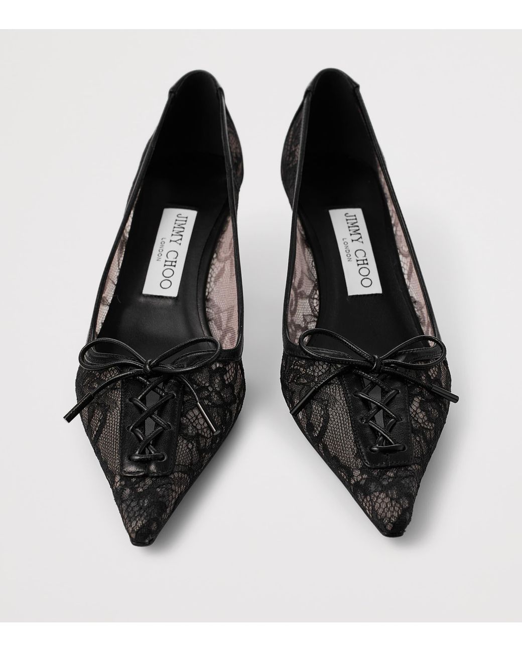 Jimmy Choo Black Scarlett 50 Lace Pumps