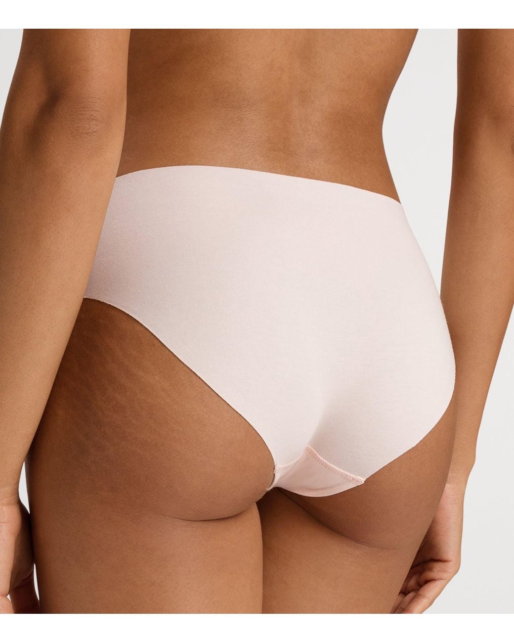 Hanro White Invisible Cotton Midi Briefs