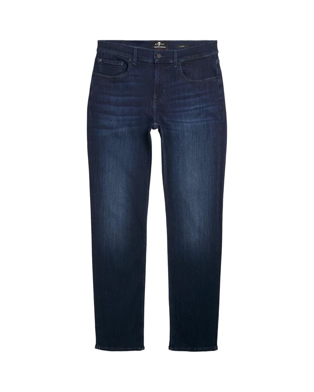 7 For All Mankind Blue Slimmy Lux Performance Plus Jeans for men