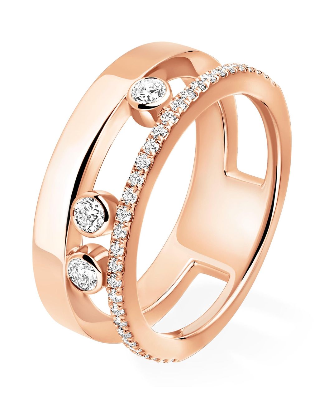 Messika Pink Move Romane And Diamond Ring