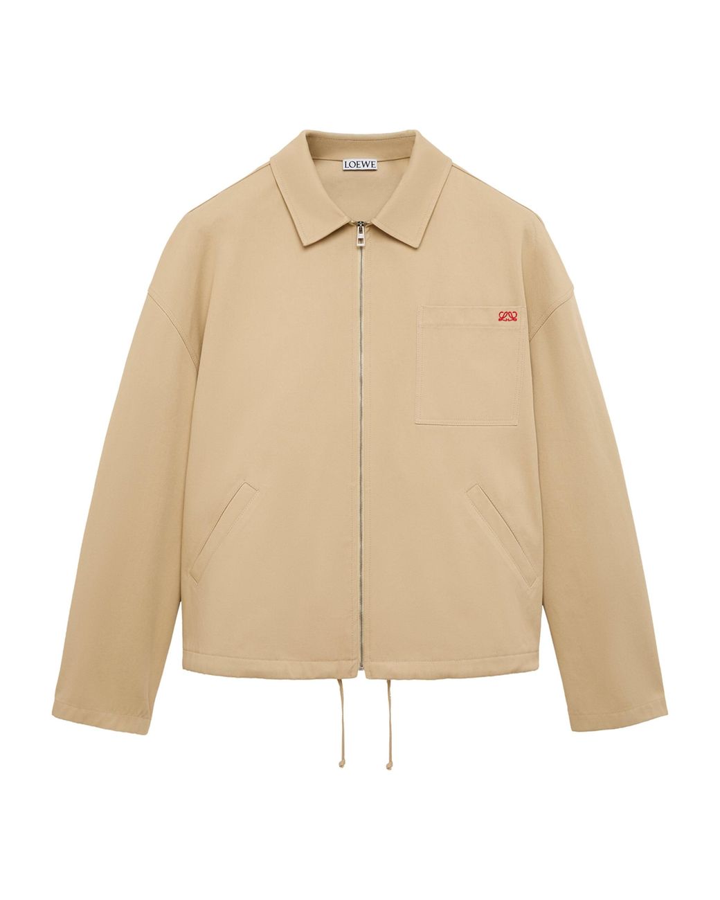 Loewe Natural Canvas Zip-Up Jacket for men