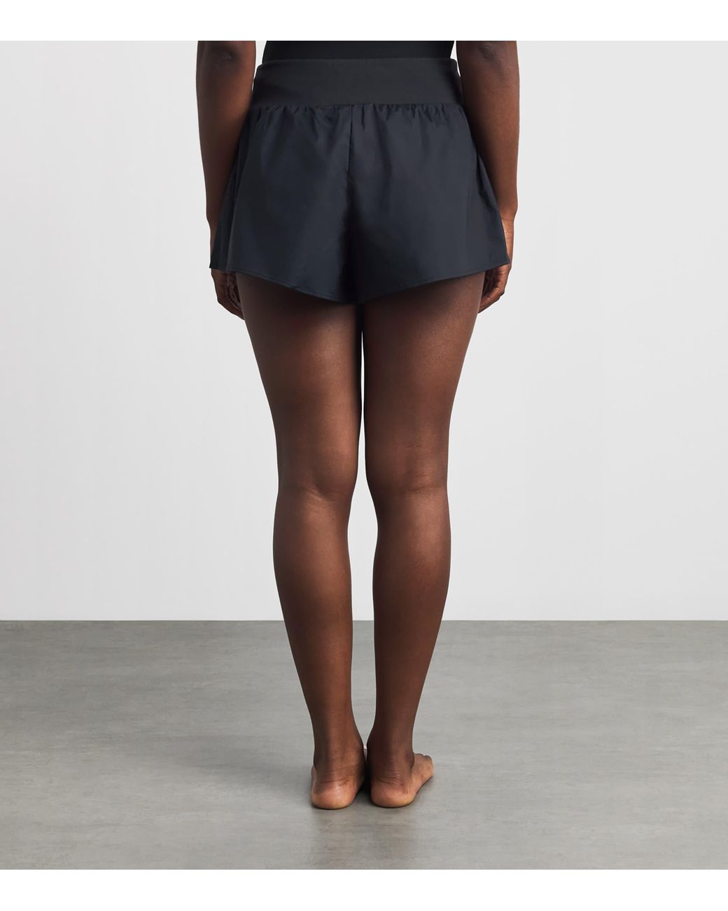 Skims Blue Cotton Flutter Shorts