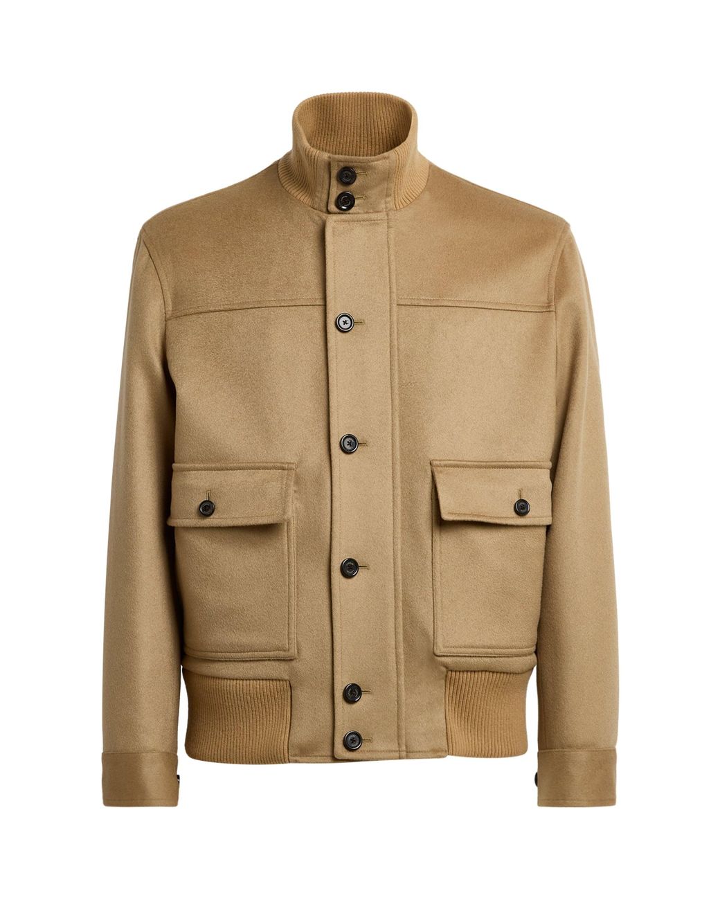 Lardini Natural Cashmere Bomber Jacket for men