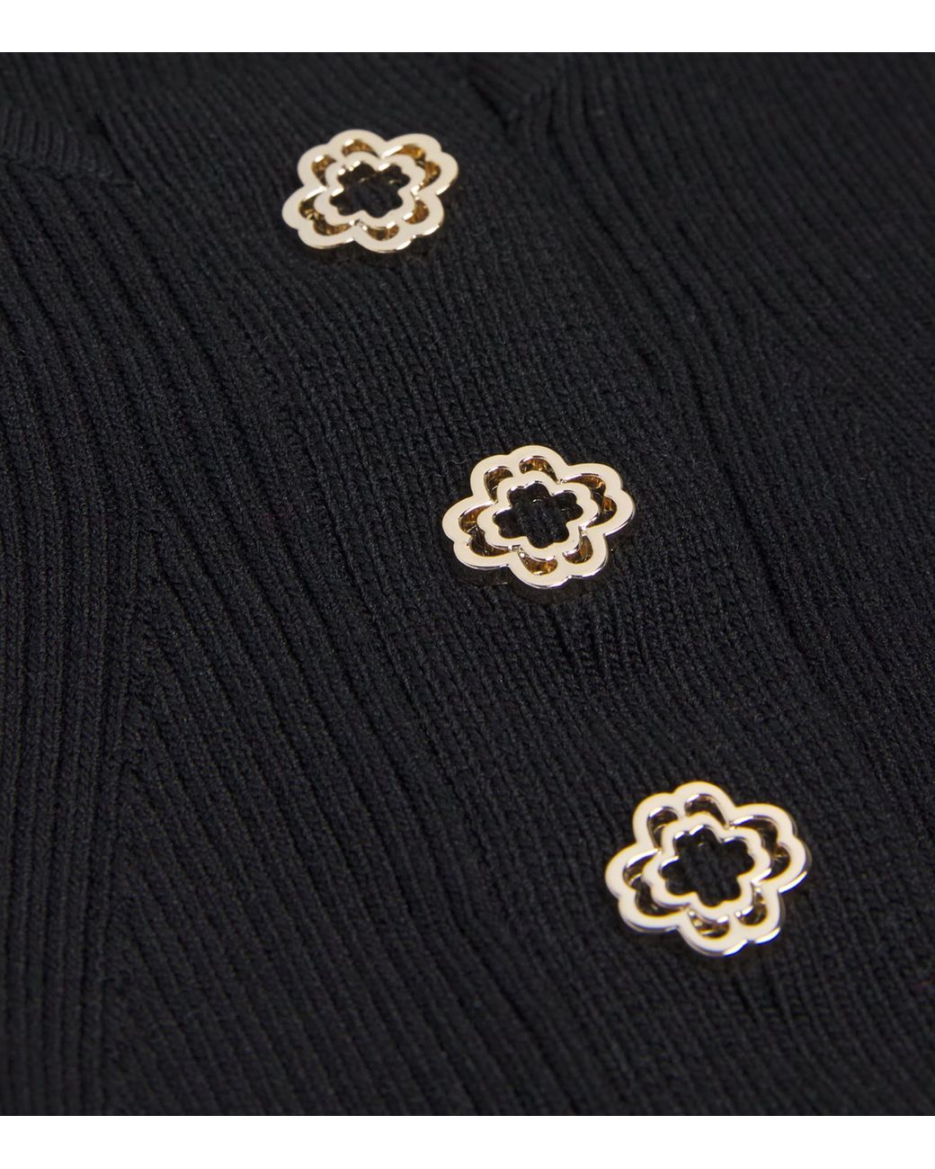 Maje Rib-Knit Mini Dress in Black | Lyst