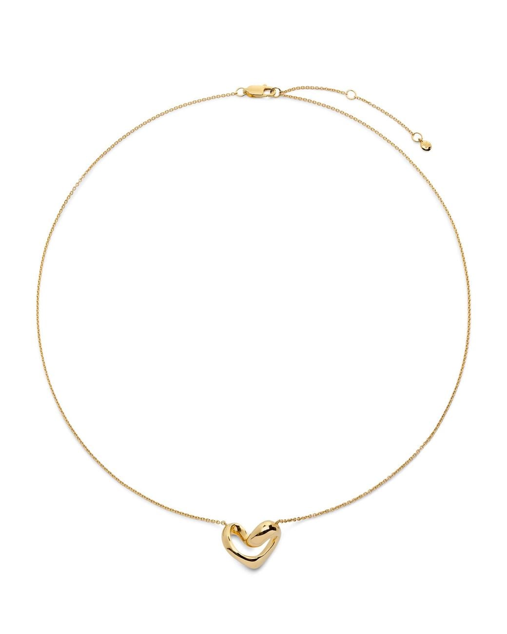 Monica Vinader Natural Vermeil Infinity Heart Necklace