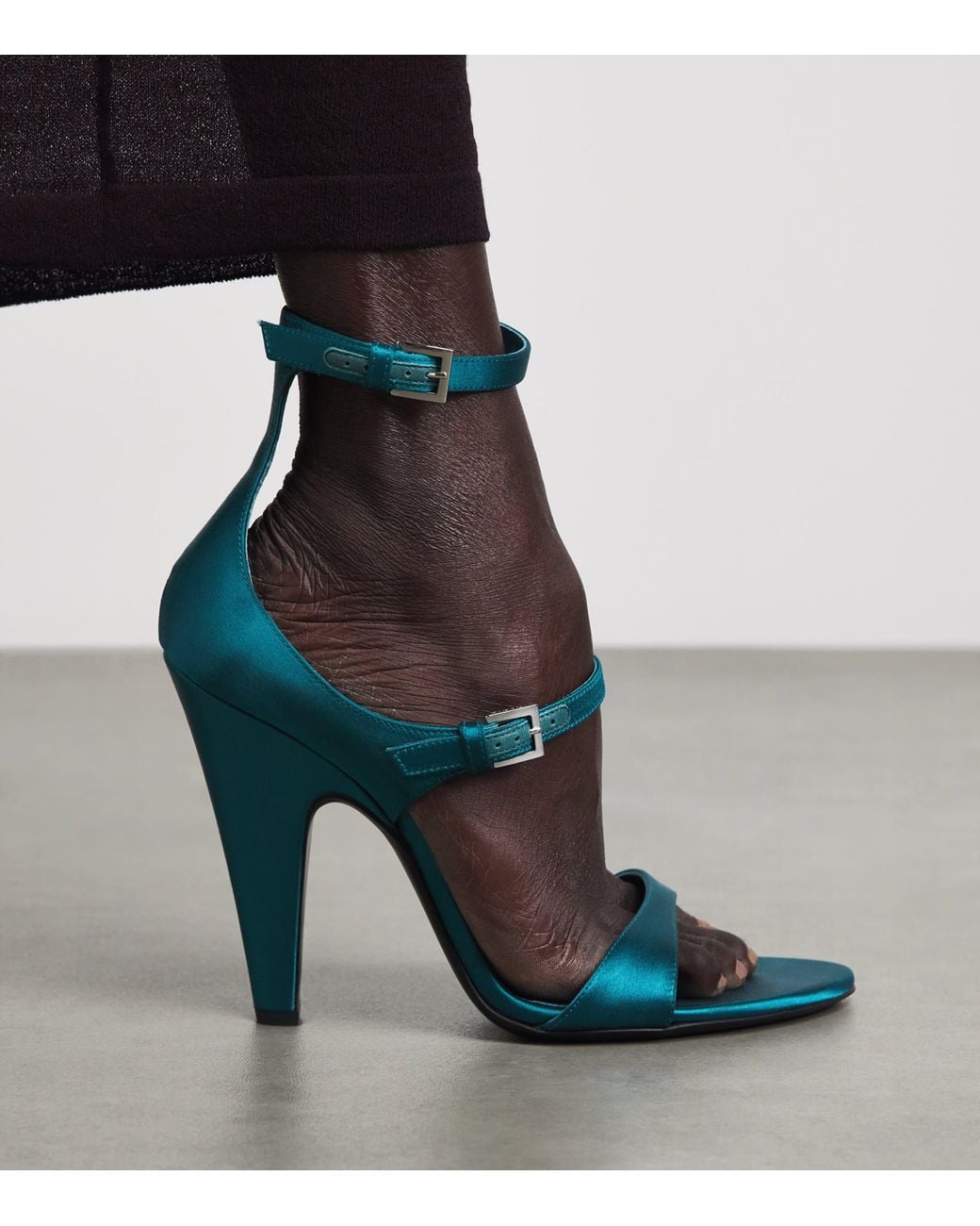Alaïa Blue Suede Strappy Heeled Sandals 110