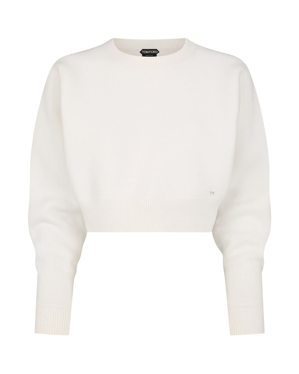 Tom Ford White Wool-Cashmere Sweater