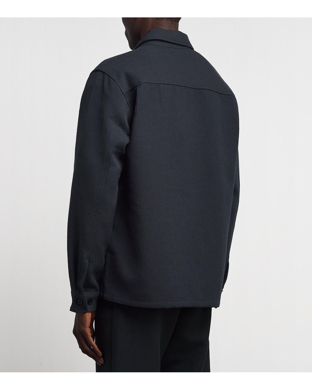 Samsøe & Samsøe Blue Organic Cotton-Blend Sadamon Jacket for men