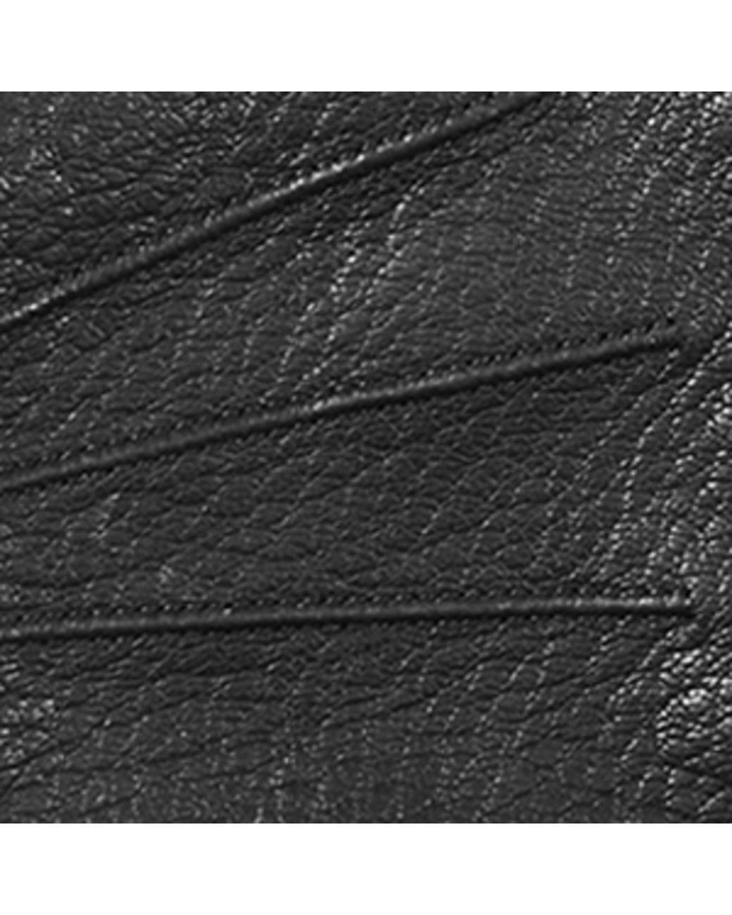 Aspinal Black Deerskin Gloves for men
