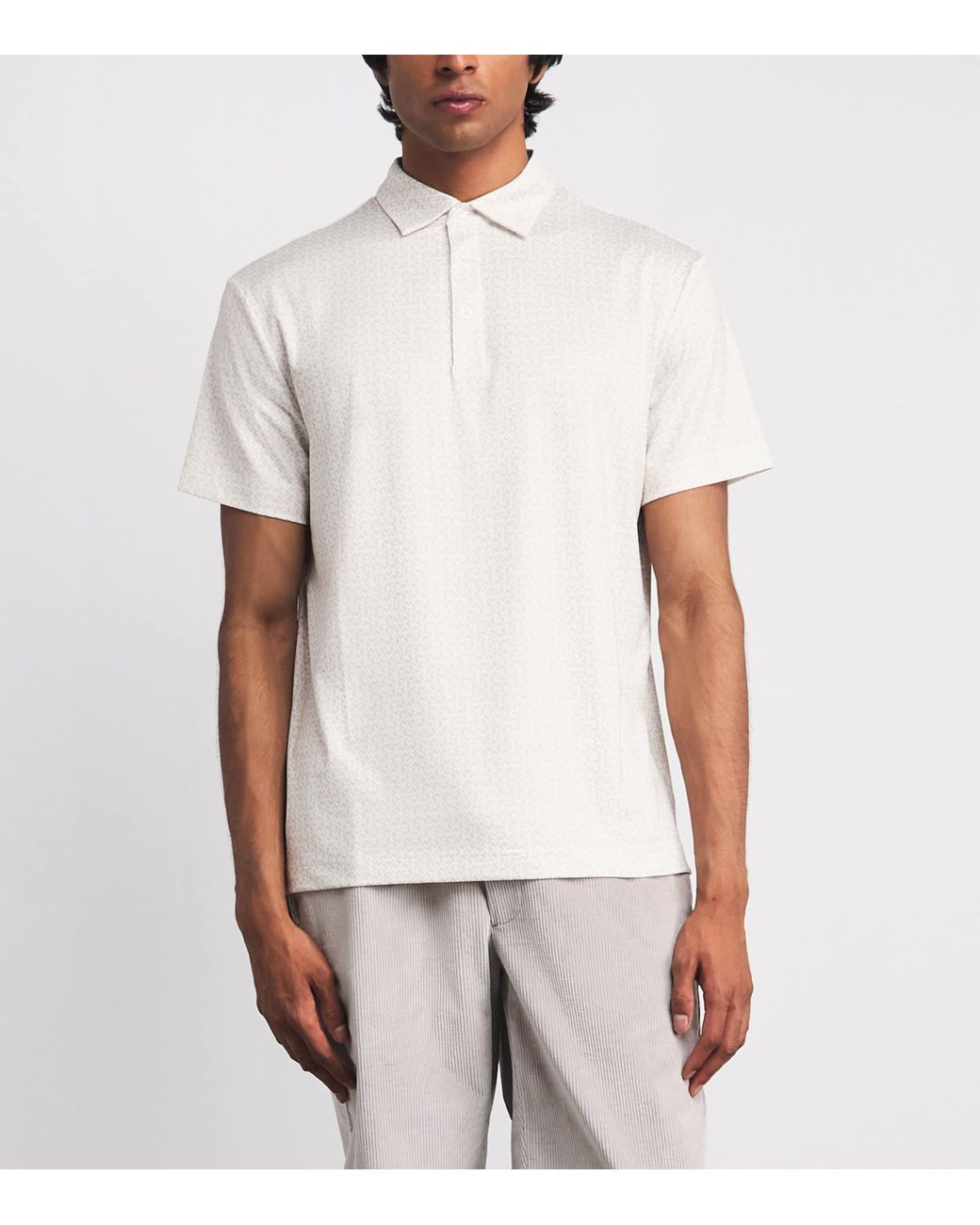 J.Lindeberg White Bala Polo Shirt for men