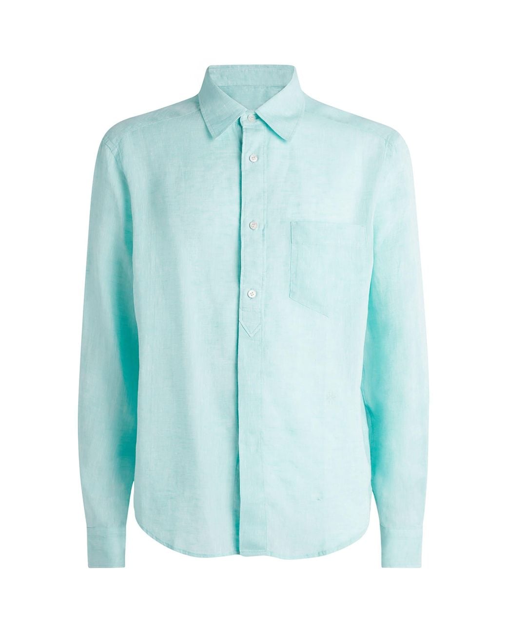 Jacob Cohen Blue Linen Long-Sleeve Shirt for men