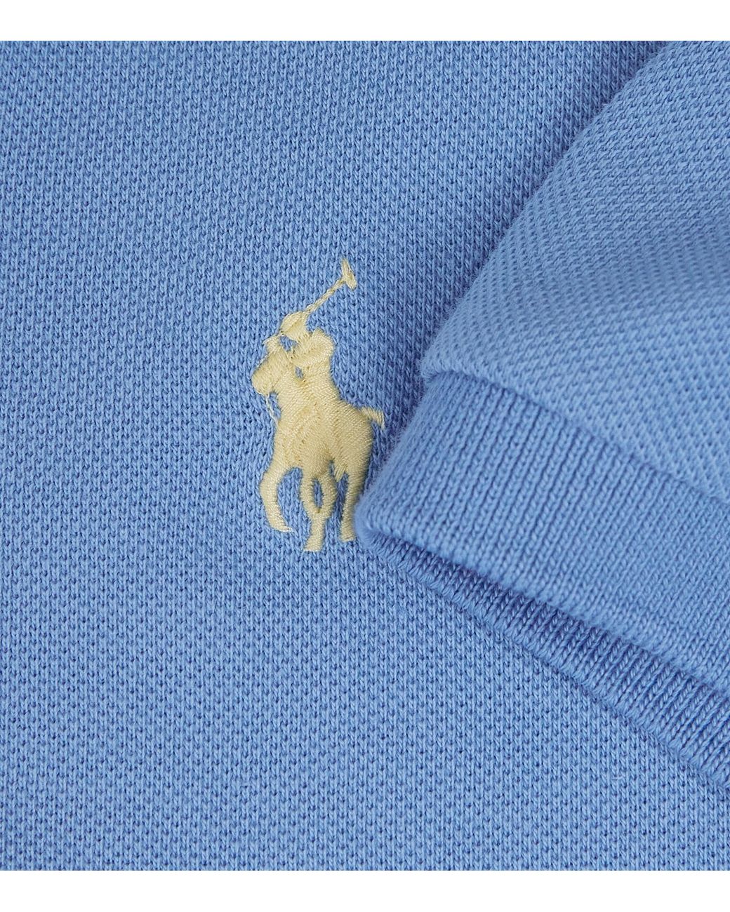 Polo Ralph Lauren Blue Cotton Mesh Custom-Fit Polo Shirt for men