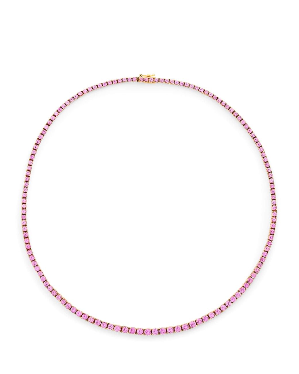 Anita Ko Metallic And Sapphire Hepburn Necklace