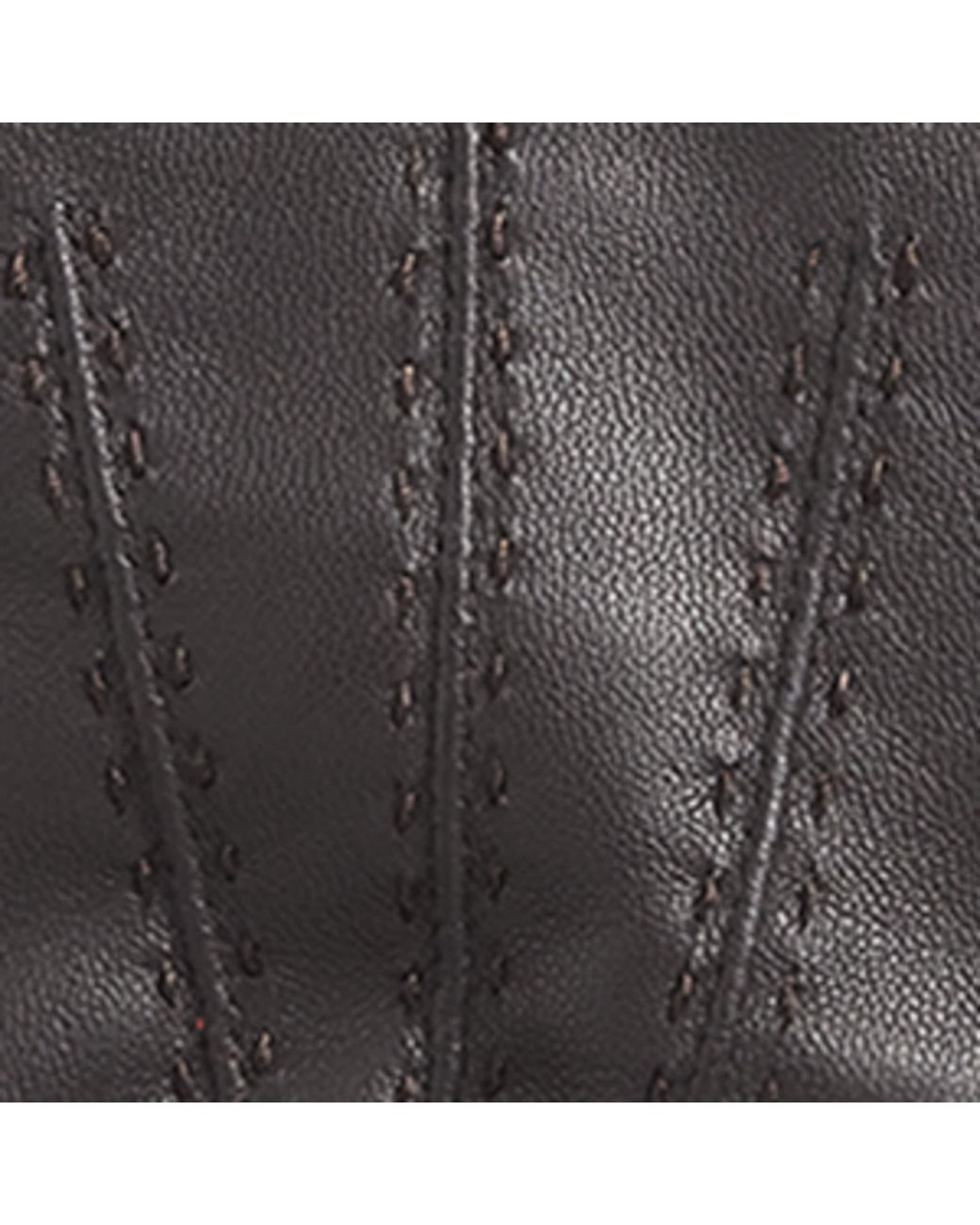 Dents Black Leather Henley Gloves for men