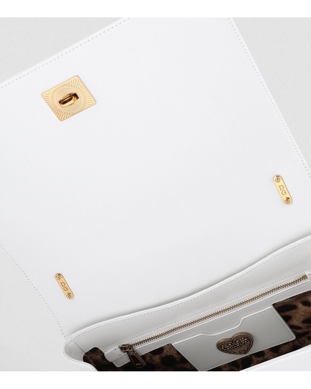 Dolce & Gabbana White Large Devotion Cross-Body Bag