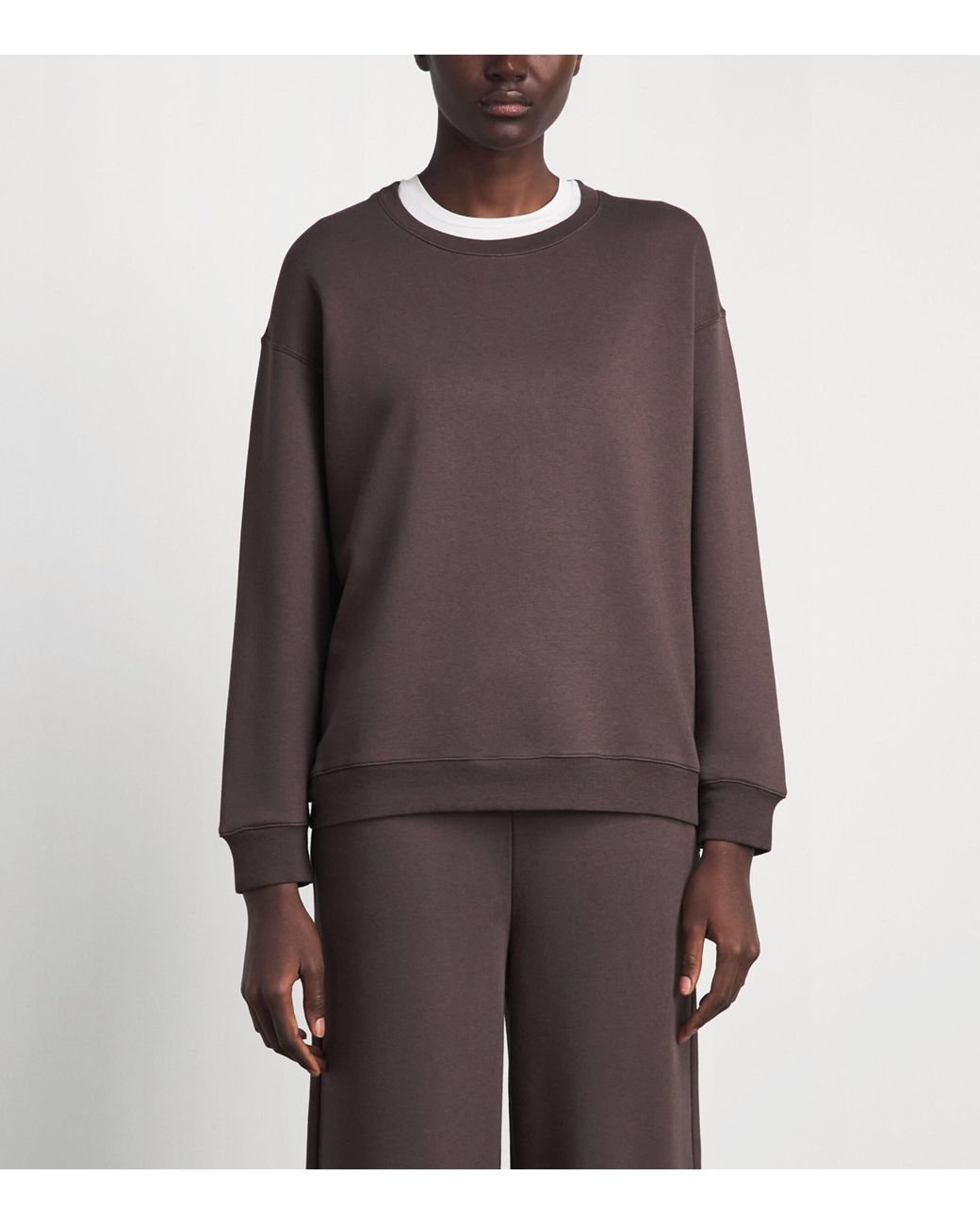 Derek Rose Brown Cotton-Blend Harley Sweatshirt