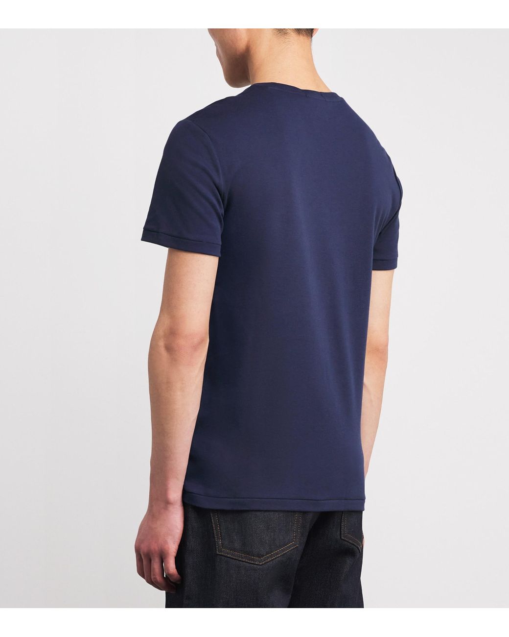 Polo Ralph Lauren Blue Pima Cotton Polo Pony T-Shirt for men