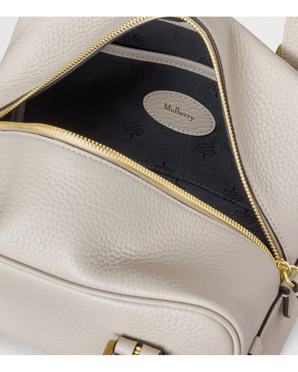 Mulberry Gray Small Leather Boston Shoulder Bag