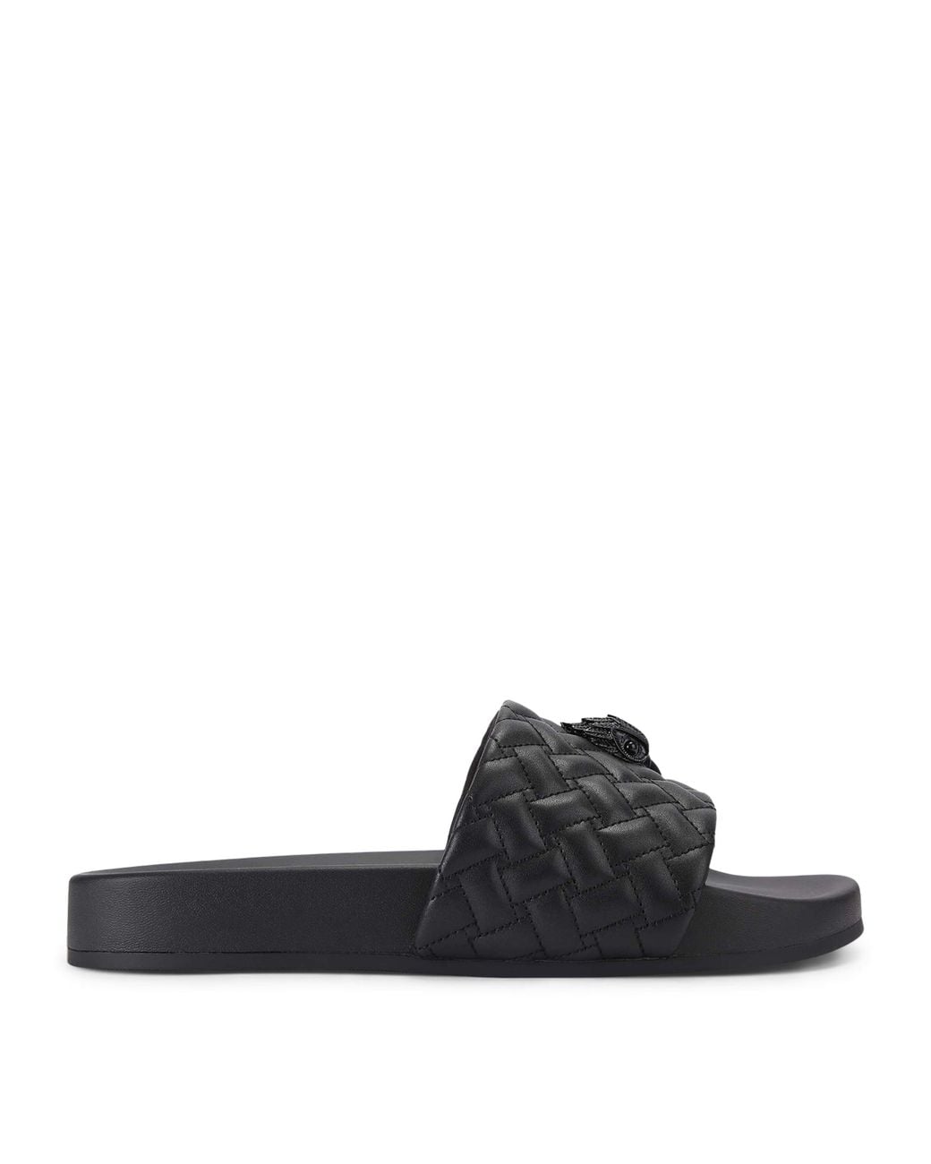 Kurt Geiger Black Meena Eagle Slides for men