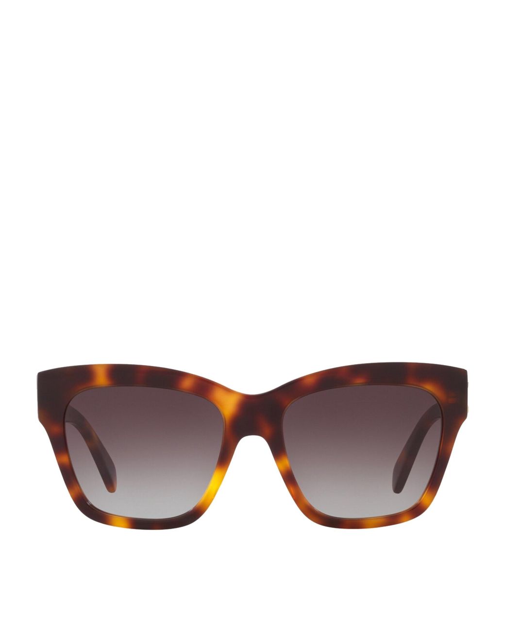 Céline Brown Tortoiseshell Triomphe Square Sunglasses