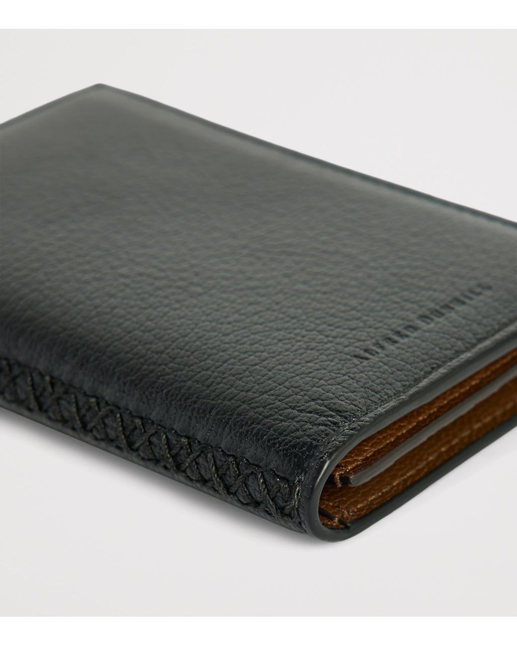 Dunhill Black Leather Century Card Holder for men