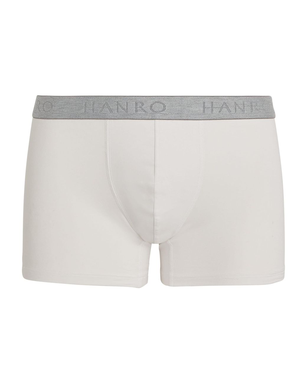 Hanro White Cotton-Blend Essential Trunks for men