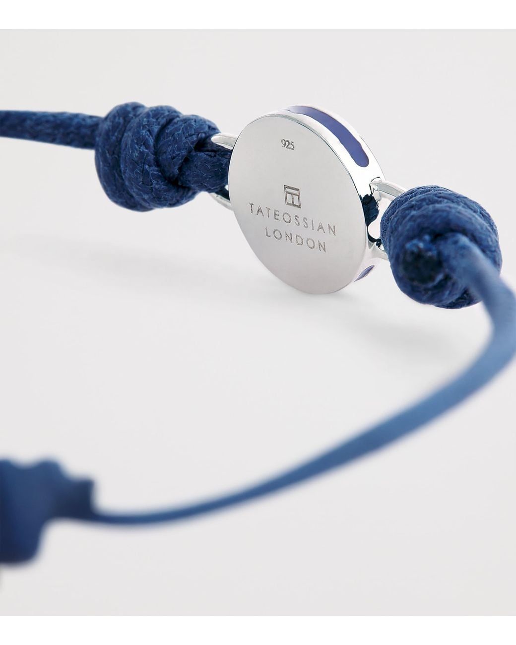 Tateossian Blue Macrame Milos Evil Eye Bracelet for men