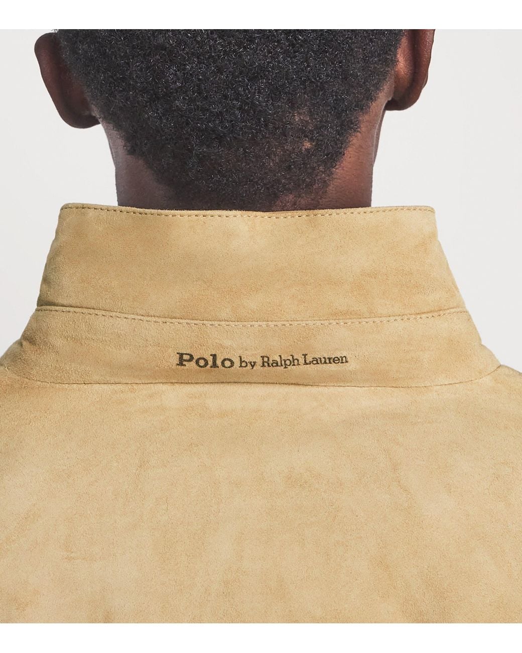 Polo Ralph Lauren Natural Goat Suede Charleton Bomber Jacket for men