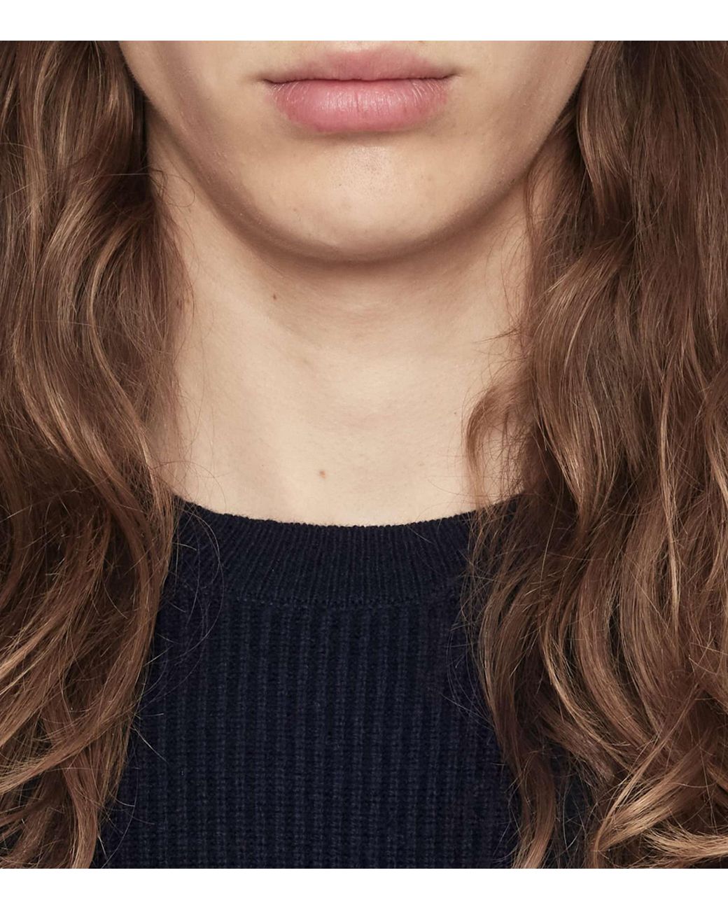 AllSaints Blue Merino Wool Hawke Sweater